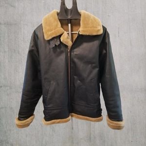 Leather Bomber Jacket Men's Medium by Wilda